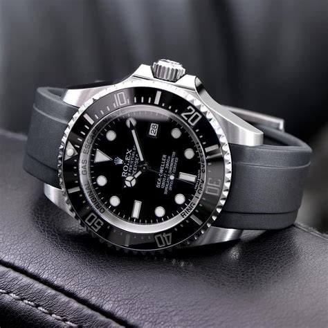 rolex deepsea black rubber strap|Rolex Sea.